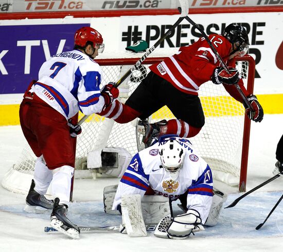 Хоккей. Молодежный ЧМ-2012. Матч Канада - Россия