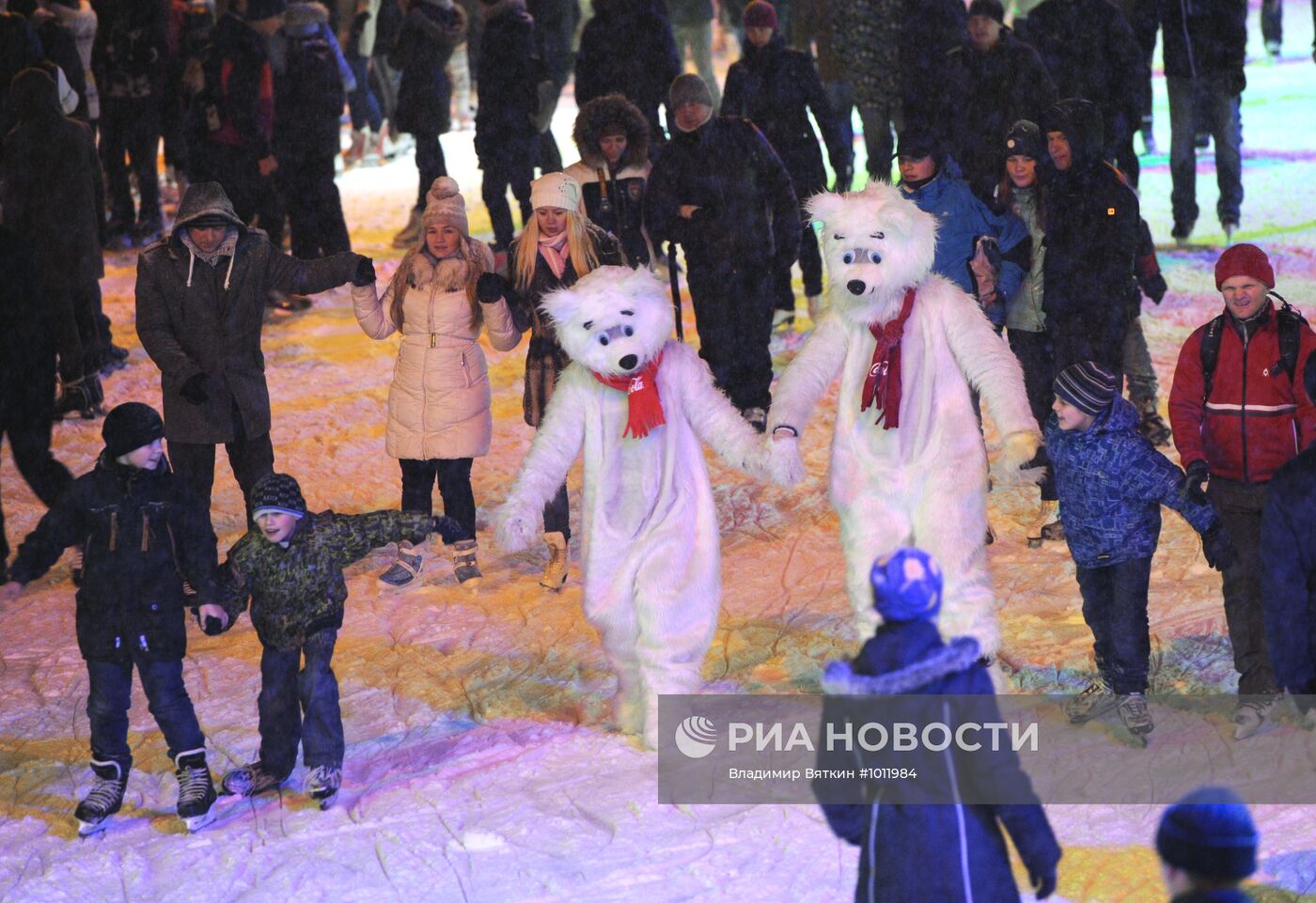 Каток в московском парке ЦПКиО