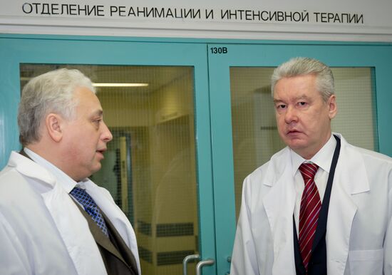 С.Собянин посетил НИИ скорой помощи им. Н.В.Склифосовского