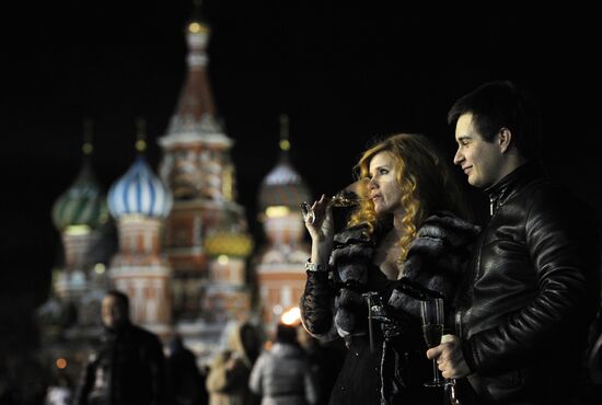 Празднование Старого Нового года в Москве