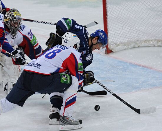 Хоккей. КХЛ. Матч "Динамо" (Москва) - "Металлург" (Магнитогорск)