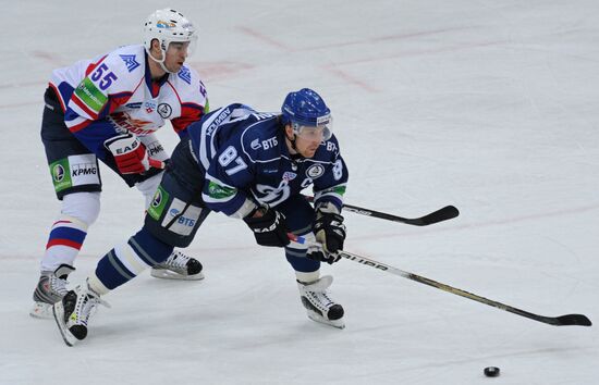 Хоккей. КХЛ. Матч "Динамо" (Москва) - "Металлург" (Магнитогорск)