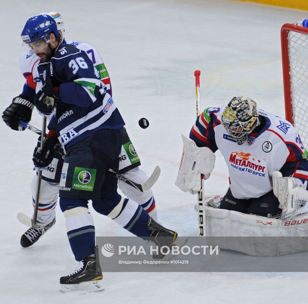 Хоккей. КХЛ. Матч "Динамо" (Москва) - "Металлург" (Магнитогорск)