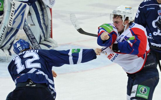 Хоккей. КХЛ. Матч "Динамо" (Москва) - "Металлург" (Магнитогорск)