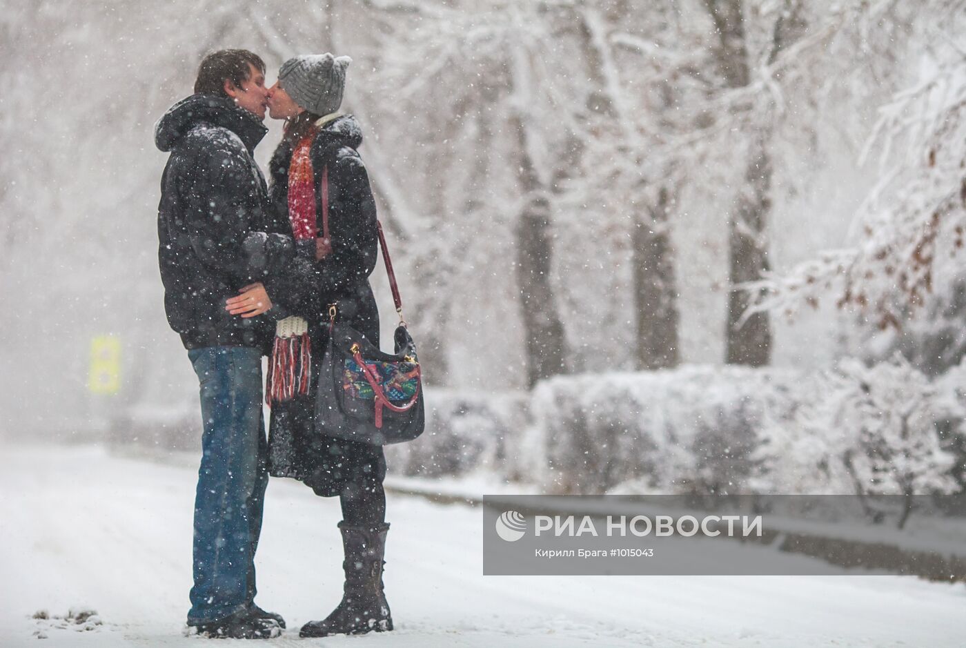 Снегопад в Волгограде