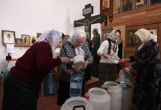 Подготовка к празднику Крещения в Кирилло-Белозерском монастыре