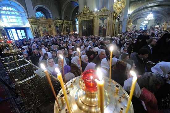 Патриаршее служение в праздник Крещения Господня