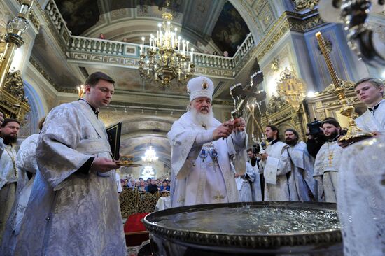 Патриаршее служение в праздник Крещения Господня