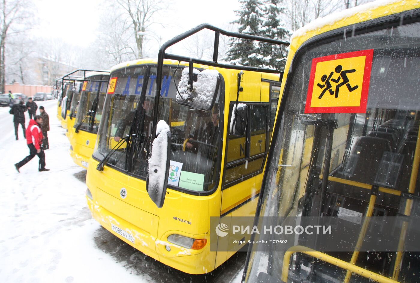 Передача детских автобусов школам Калининграда