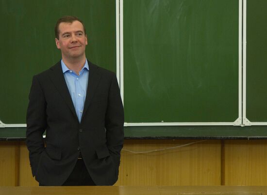 Встреча Д. Медведева со студентами журфака МГУ