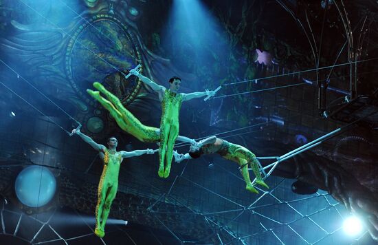 Репетиция шоу Zarkana Cirque du Soleil в Кремле