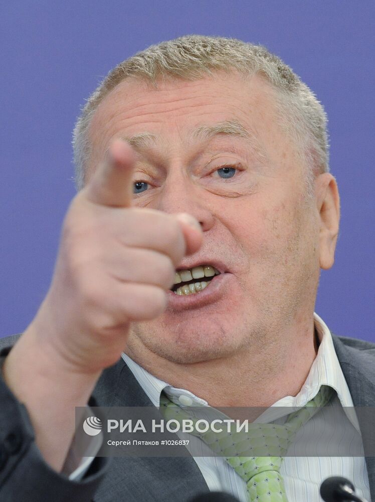Пресс-конференция Владимира Жириновского в РИА Новости