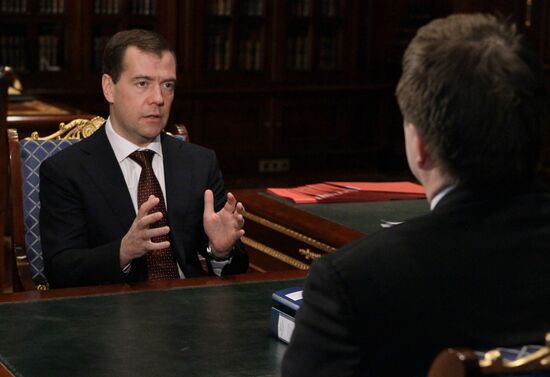 Встреча Д. Медведева с А.Коноваловым