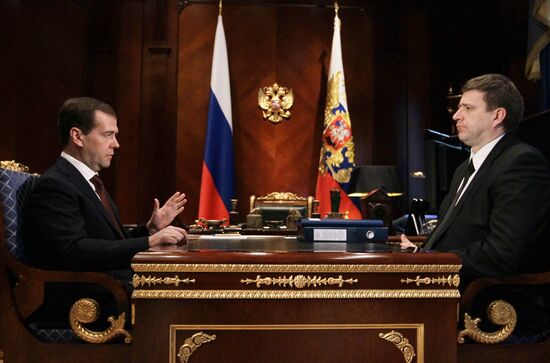 Встреча Д. Медведева с А.Коноваловым