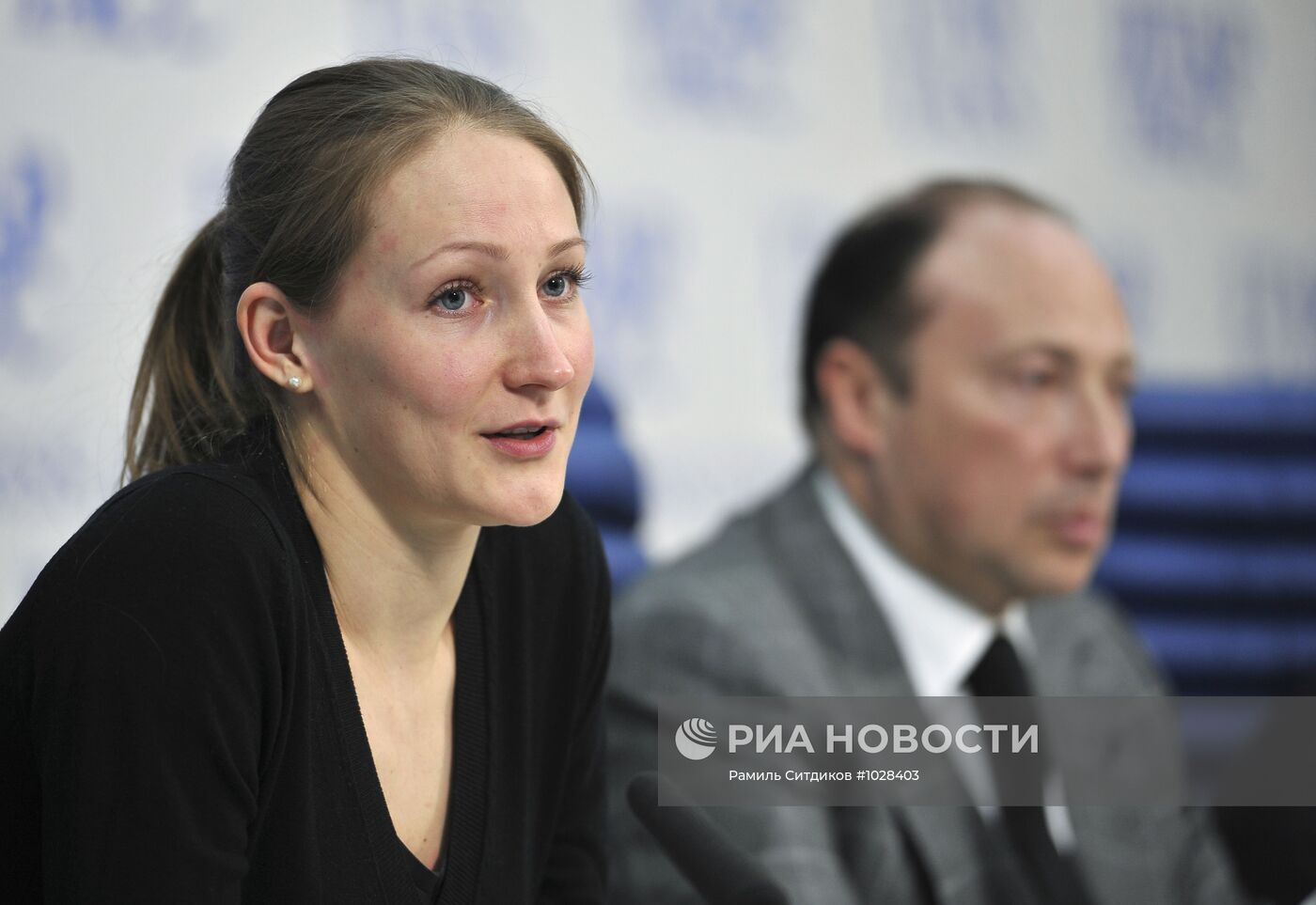 Пресс-конференция Вячеслава Аминова и Донаты Римшайте