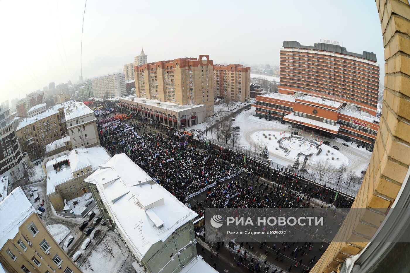 Митинг и шествие "За честные выборы" в Москве