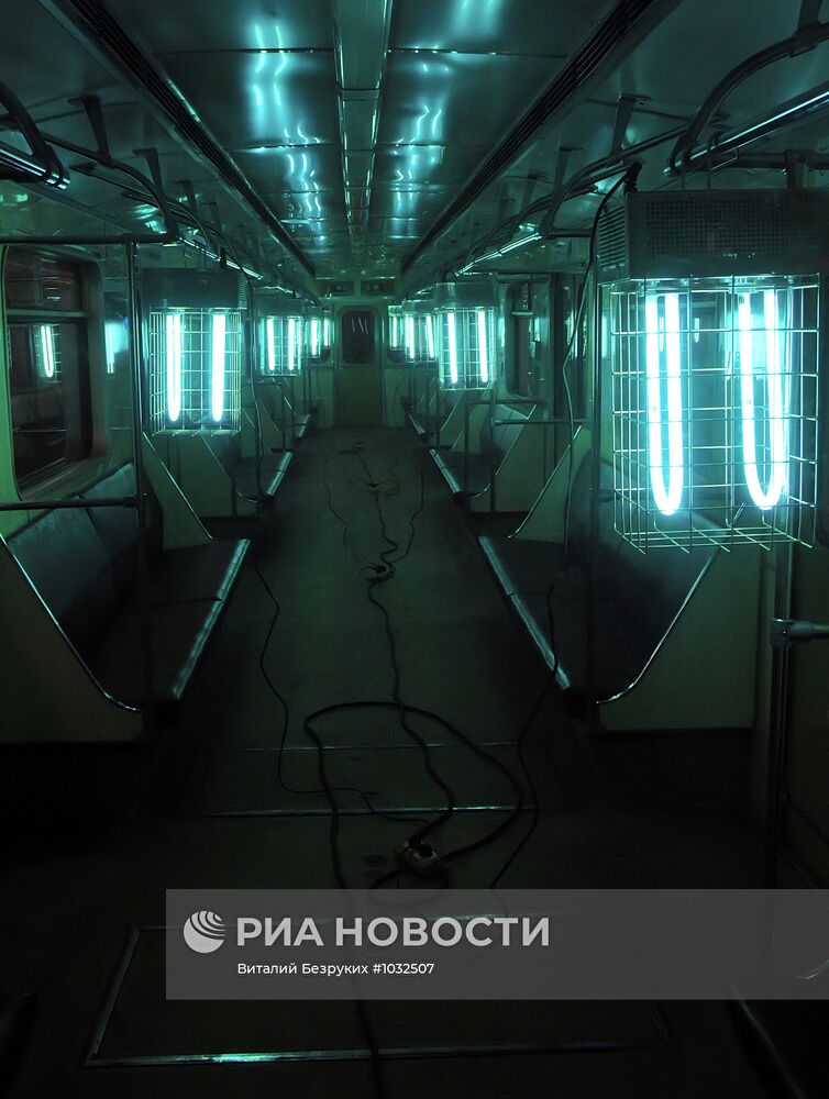 Работа электродепо "Калужское" Московского метрополитена