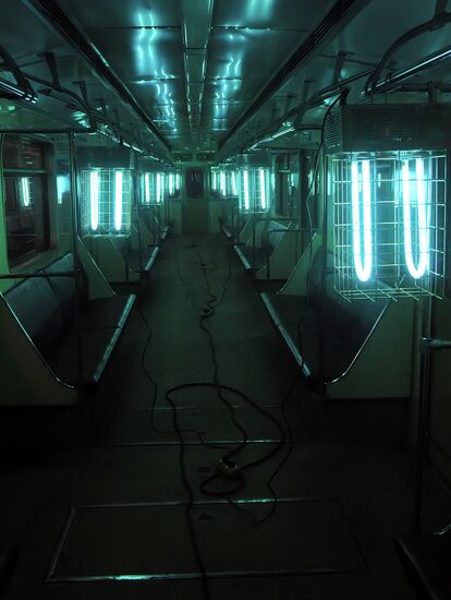 Работа электродепо "Калужское" Московского метрополитена