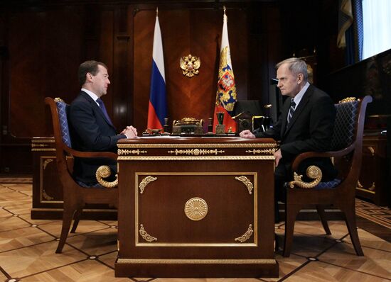 Встреча Д. Медведева и В. Зорькина