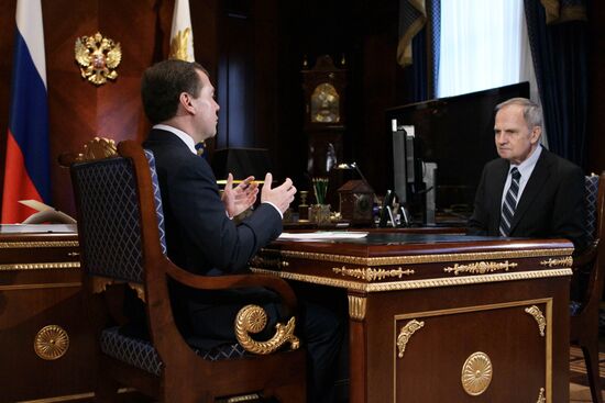 Встреча Д. Медведева и В. Зорькина