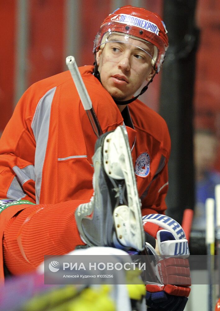 Хоккей. Шведские игры. Тренировка сборной России