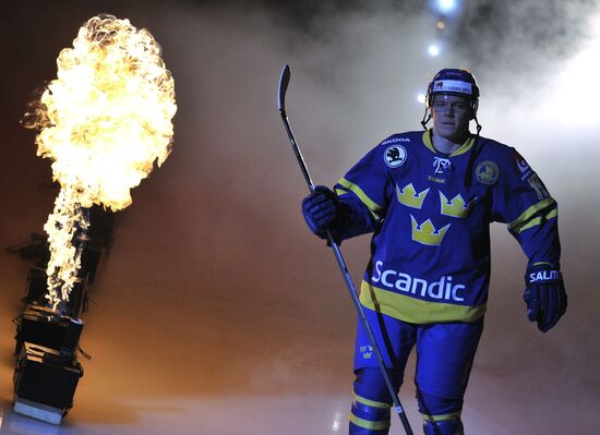 Хоккей. Шведские игры. Матч Швеция - Финляндия