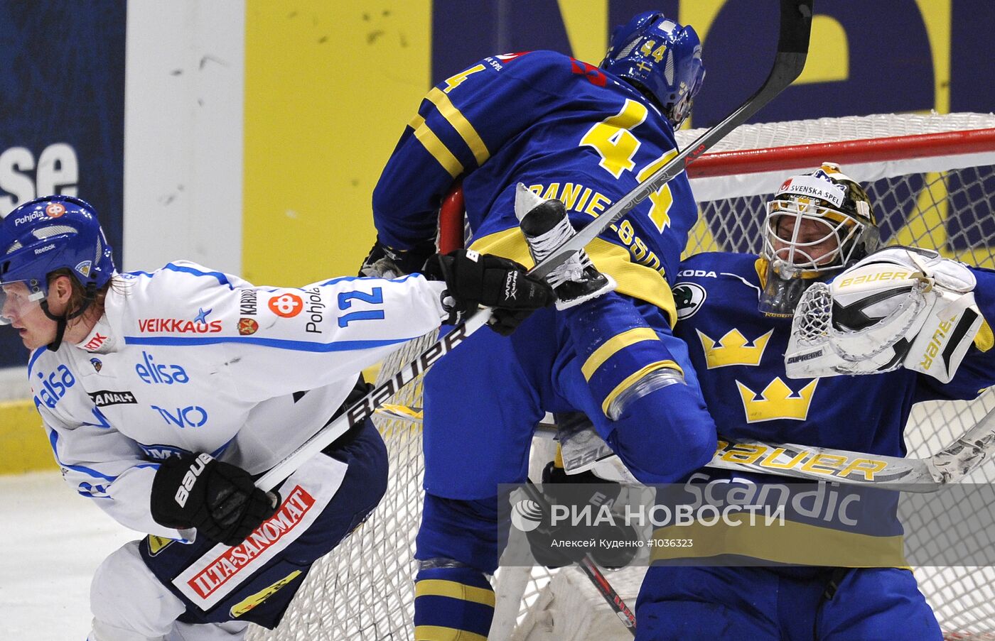 Хоккей. Шведские игры. Матч Швеция - Финляндия