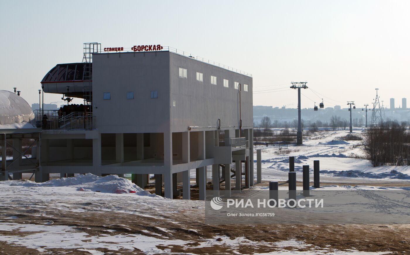 Запуск в эксплуатацию канатной дороги "Нижний Новгород - Бор"