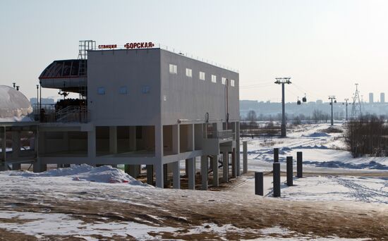 Запуск в эксплуатацию канатной дороги "Нижний Новгород - Бор"