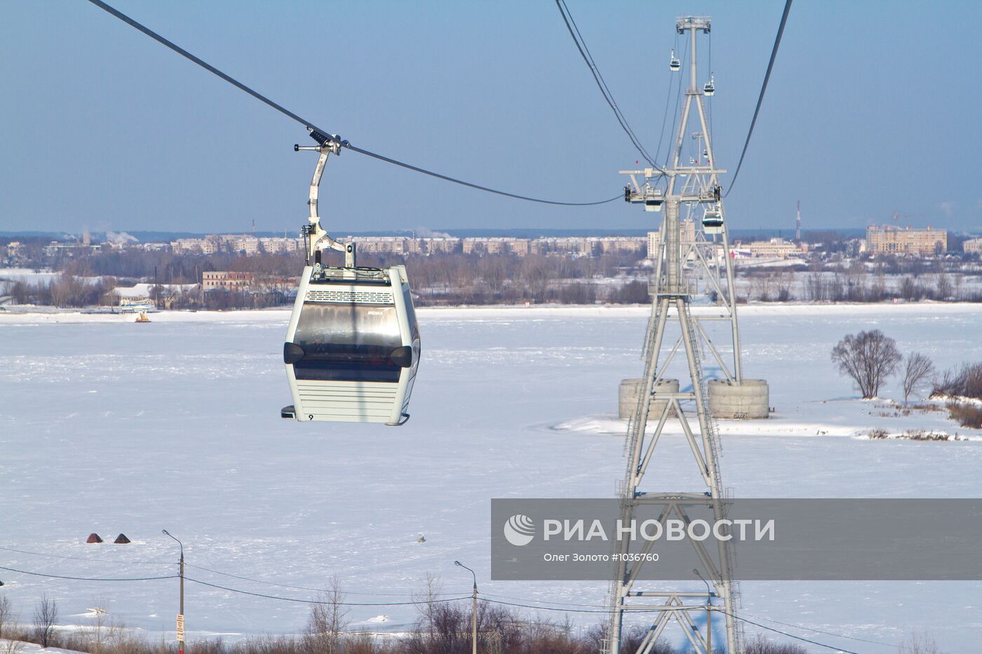 Запуск в эксплуатацию канатной дороги "Нижний Новгород - Бор"