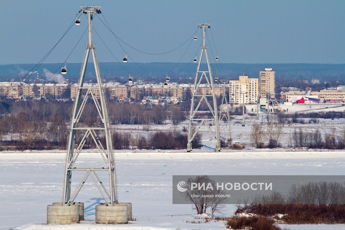 Запуск в эксплуатацию канатной дороги "Нижний Новгород - Бор"