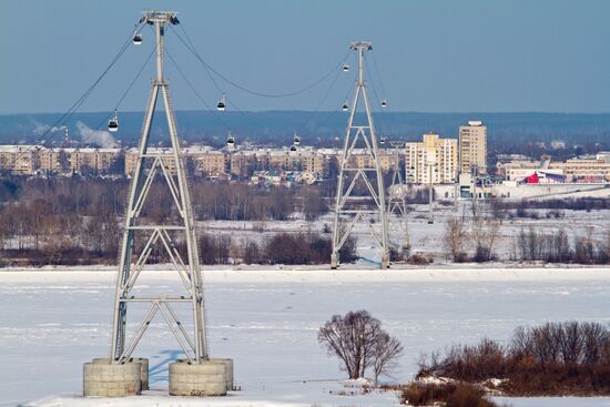 Запуск в эксплуатацию канатной дороги "Нижний Новгород - Бор"