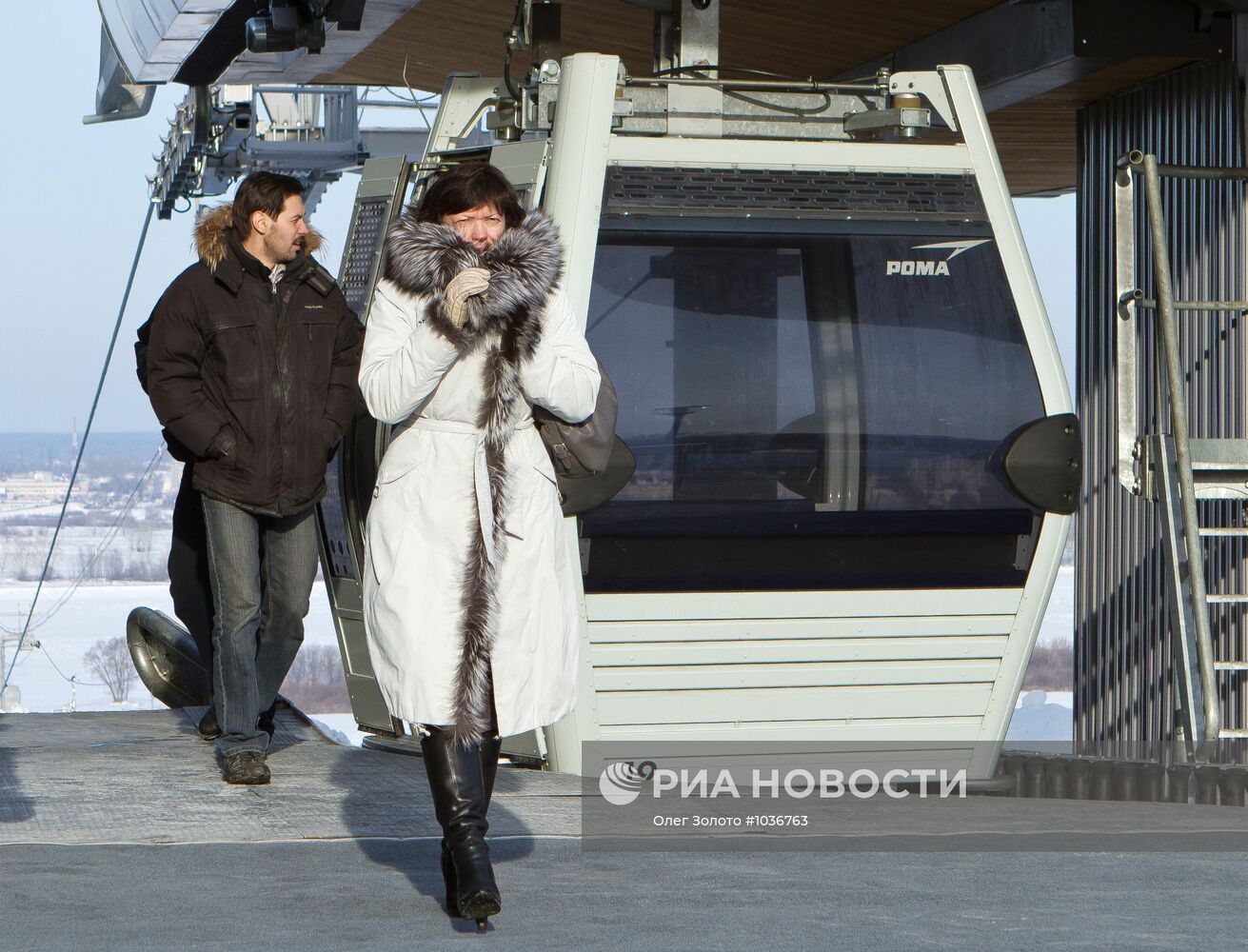 Запуск в эксплуатацию канатной дороги "Нижний Новгород - Бор"