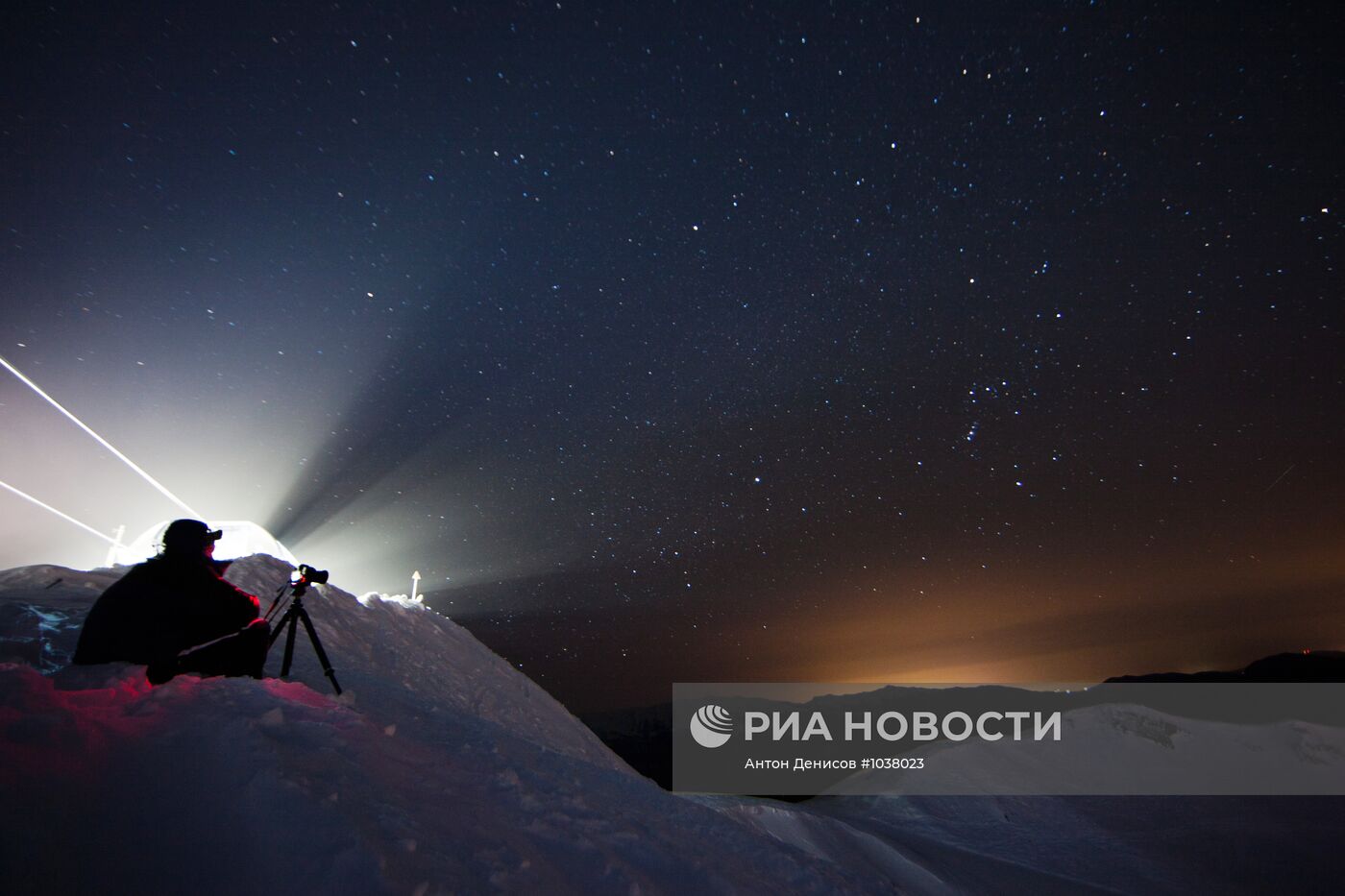 Ночные виды Красной Поляны