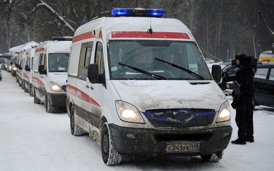 Пострадавших при пожаре в волгоградском кафе доставили в Москву