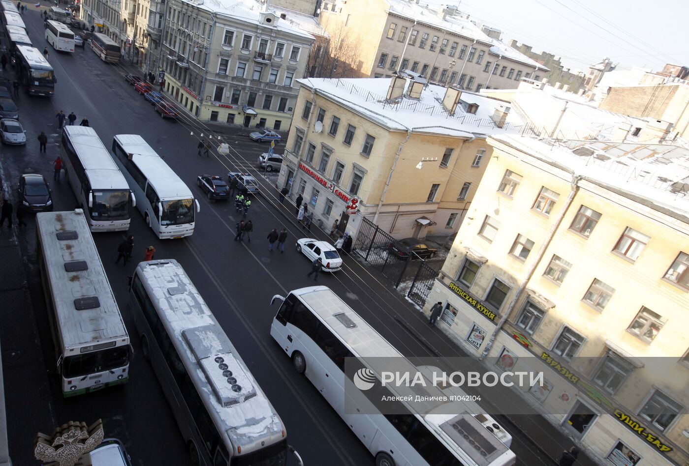 Митинг в поддержку Владимира Путина в Санкт-Петербурге