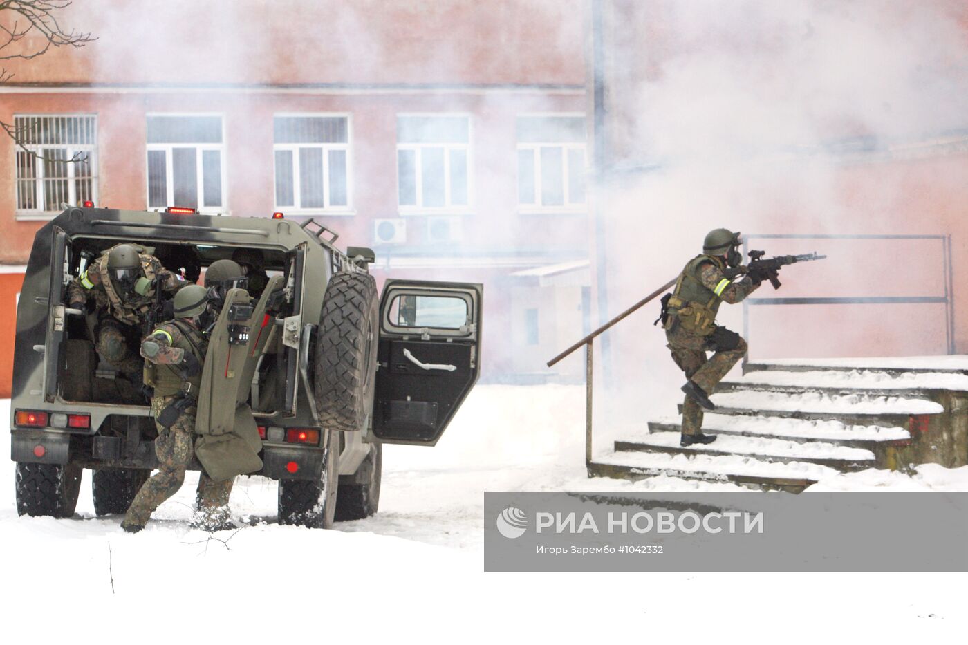 Антитеррористические учения спецназа УФСБ и УМВД России