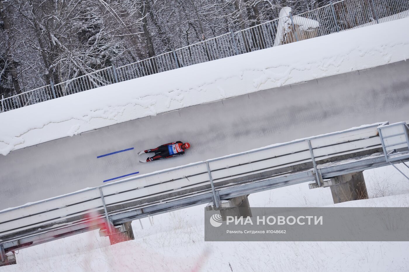 Санный спорт. Чемпионат Европы. Первый день