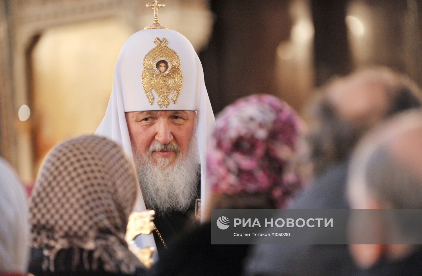 Патриарх Кирилл совершил вечерню с чином прощения