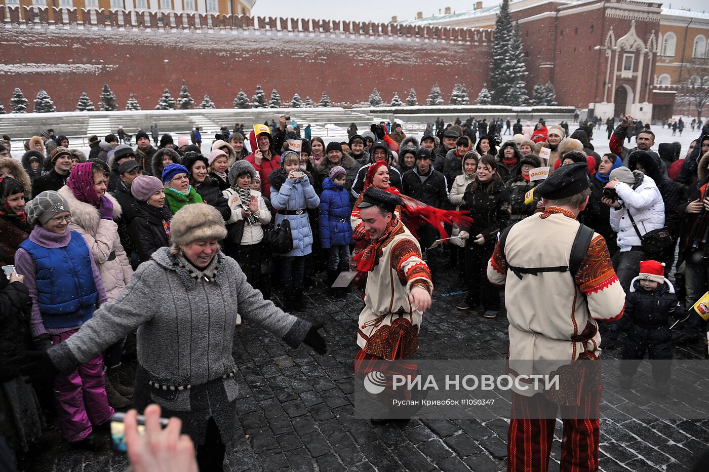 Проводы Широкой Масленицы на Красной площади в Москве