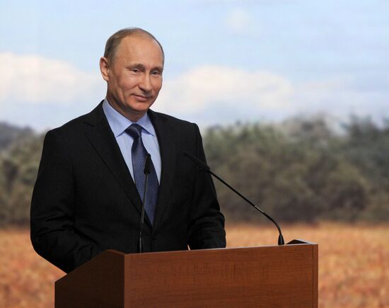 В.Путин прибыл в Уфу на Всероссийский аграрный форум