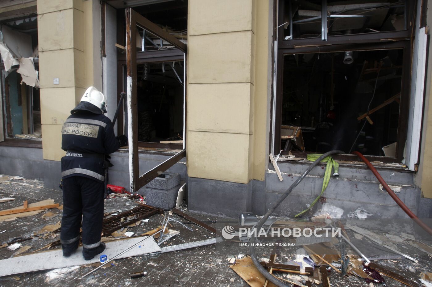 Взрыв газового баллона в ресторане "Харбин" в Санкт-Петербурге