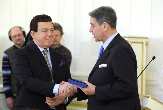 Вручение премий правительства РФ 2011 в области культуры