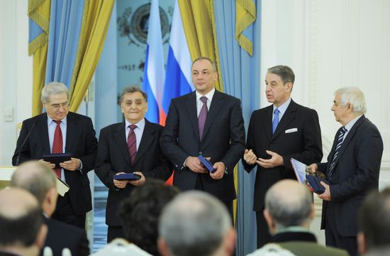 Вручение премий правительства РФ 2011 в области культуры