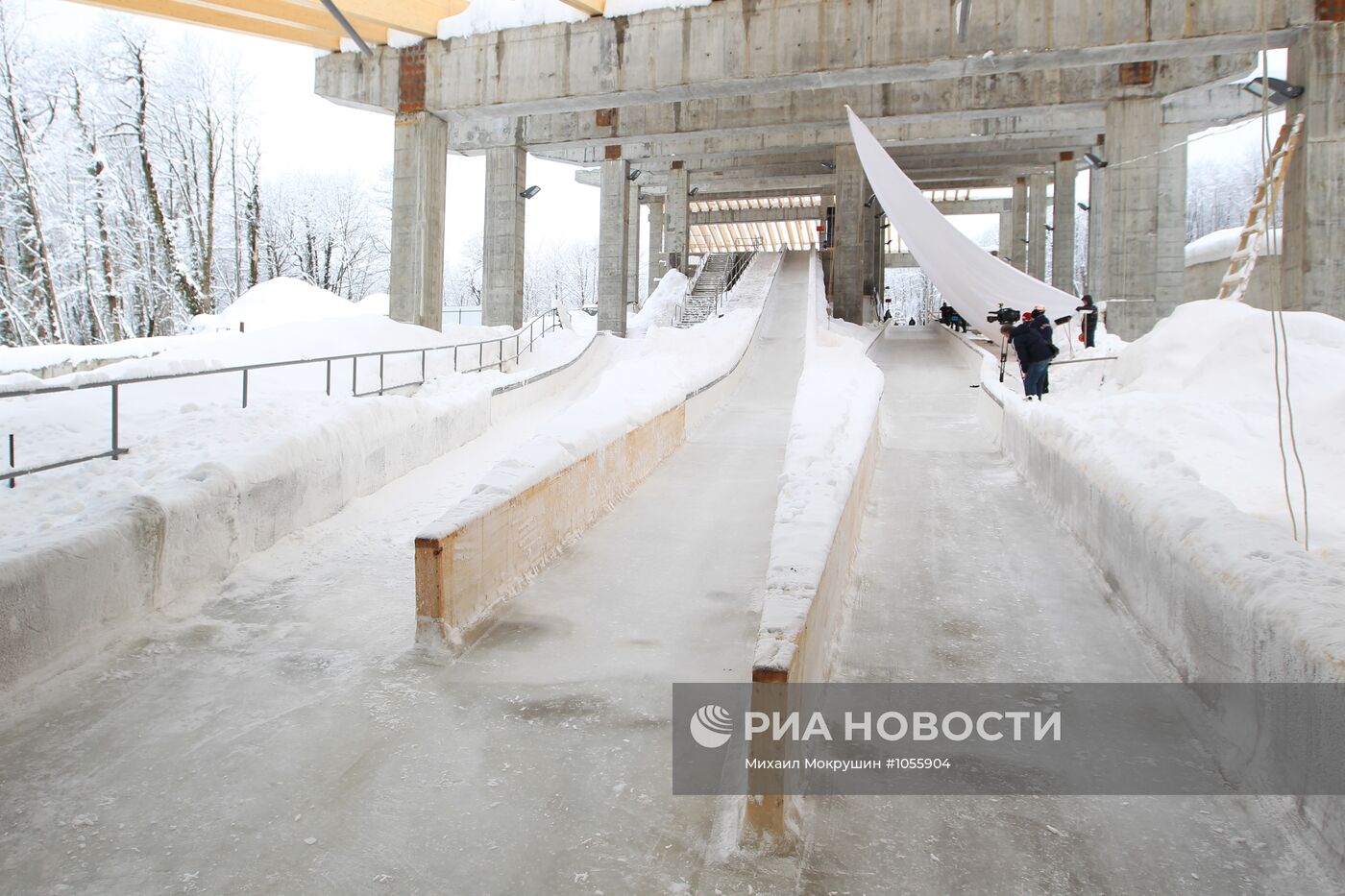 Открытие центра санного спорта "Санки" в Красной поляне