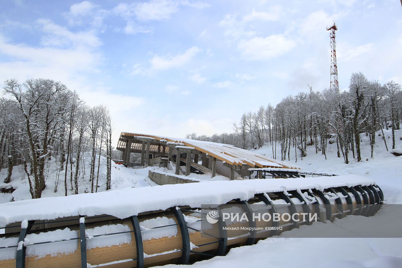 Открытие центра санного спорта "Санки" в Красной поляне