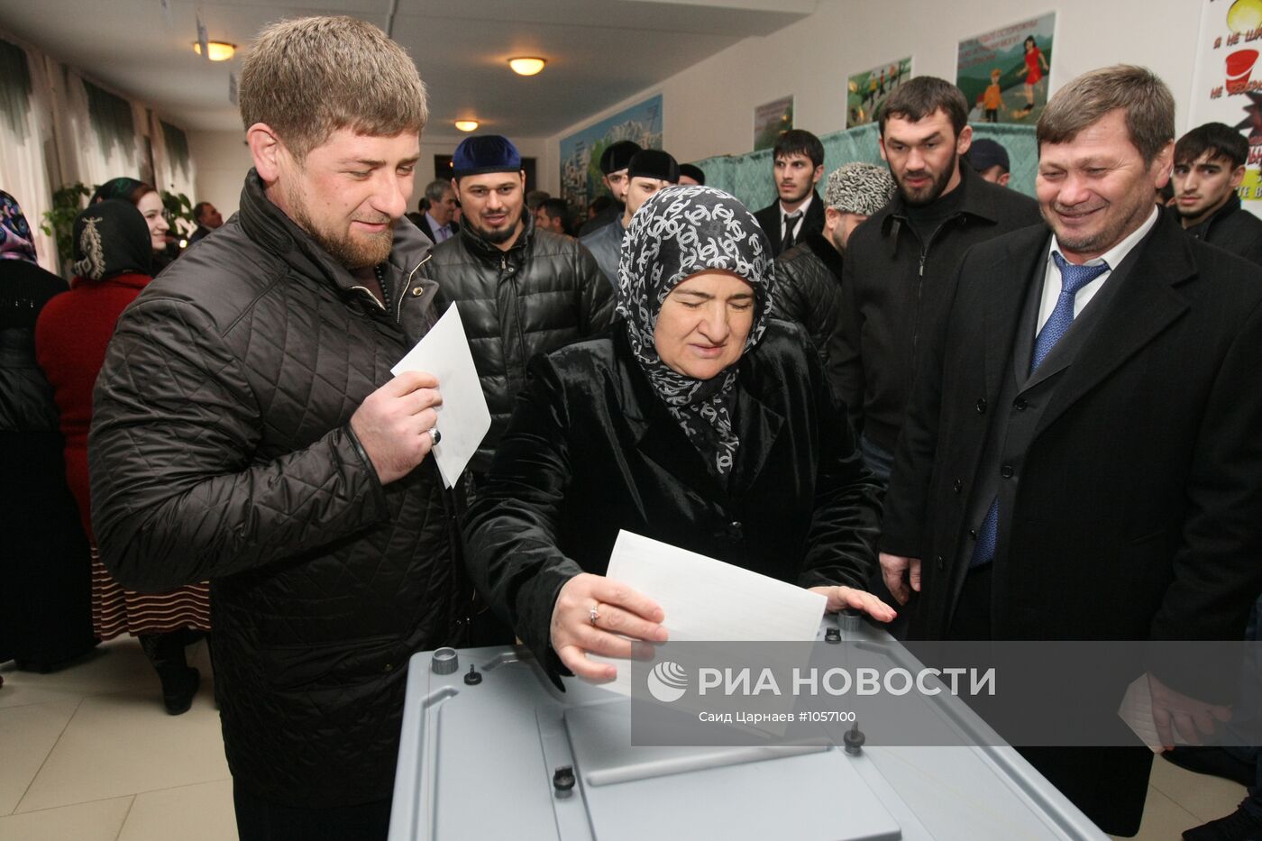 Голосование главы Чеченской Республики Р. Кадырова