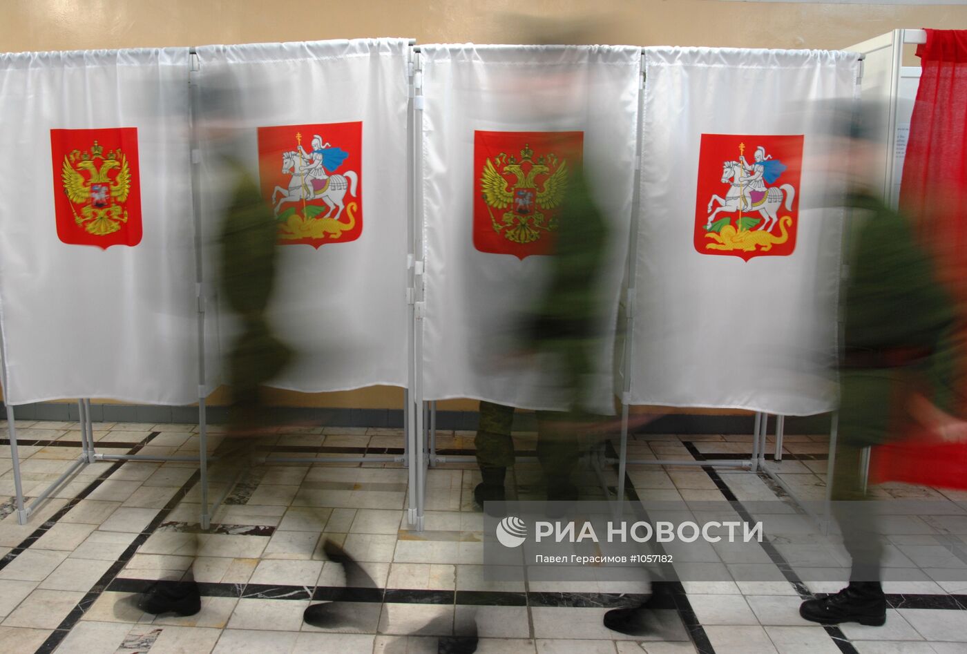 Голосование военнослужащих в Московской области