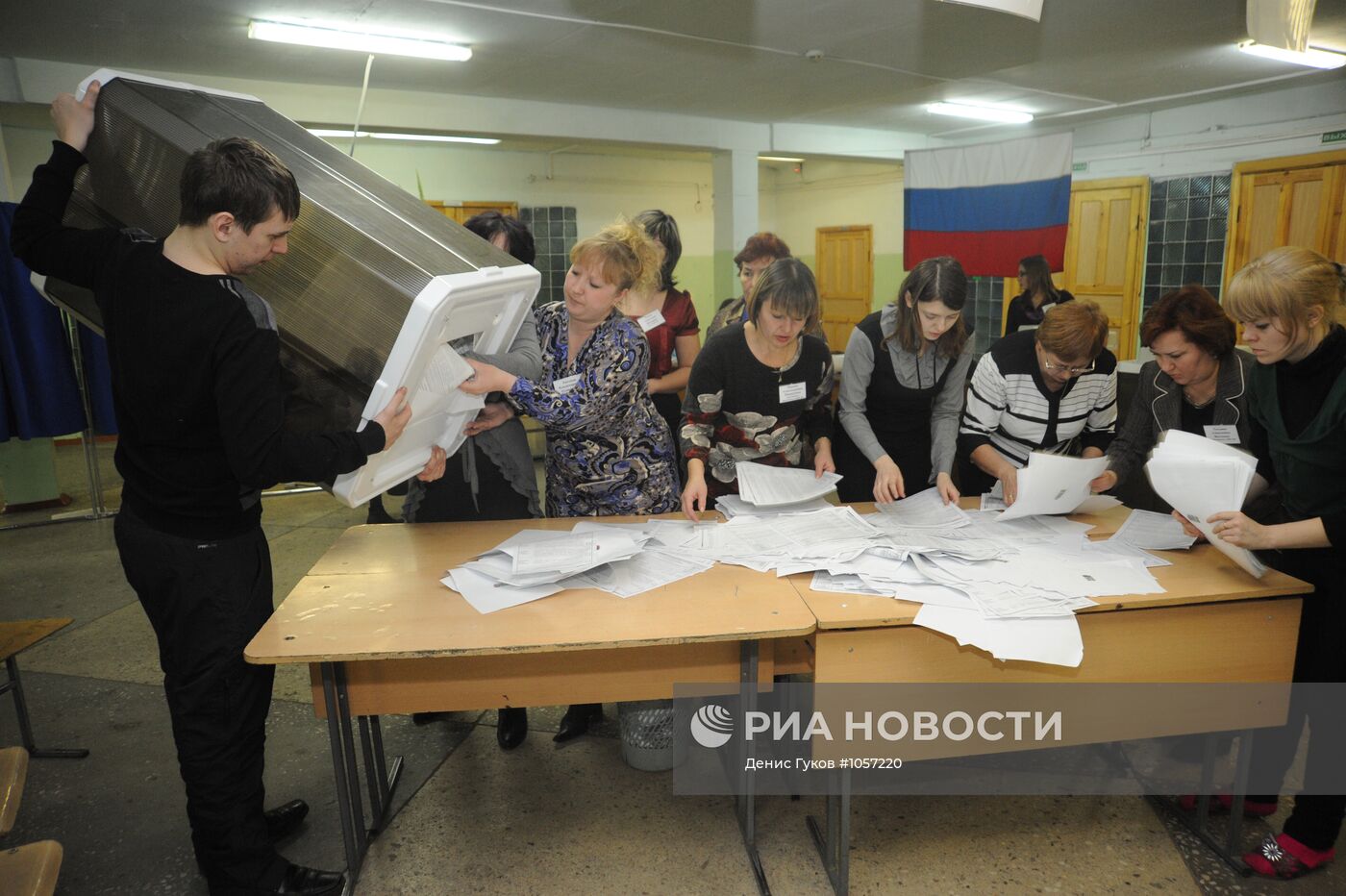 Подсчет голосов по выборам президента РФ в Чите