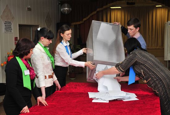 Подсчет голосов по выборам президента РФ в Ханты-Мансийске